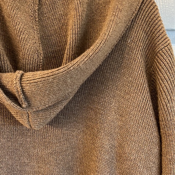 Beautiful Medium Eileen Wool Hooded Rust Sweater - Picture 7 of 7